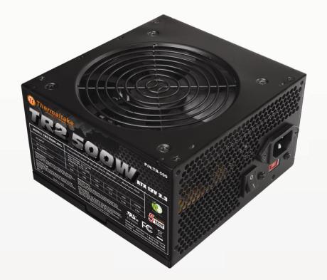 Fuente de poder THERMALTAKE TR2 - 500 W, 115 - 230 V, 50 - 60 Hz, PC, Negro