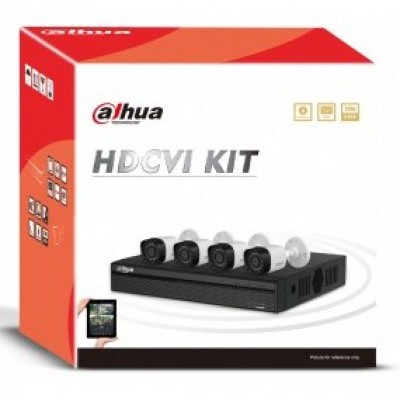 Kit de video vigilancia Dahua Technology - Color blanco, Alámbrico, BNC, 3.6 mm, 30 fps