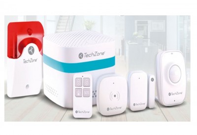 Kit de Seguridad para Smart Home TECHZONE TZKIT01SH - Color blanco, Inalámbrico, 868 - 915, CR2032