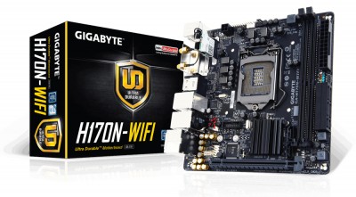 Tarjeta Madre GIGABYTE GA-H170N-WIFI - DDR4-SDRAM, 32 GB, LGA1151