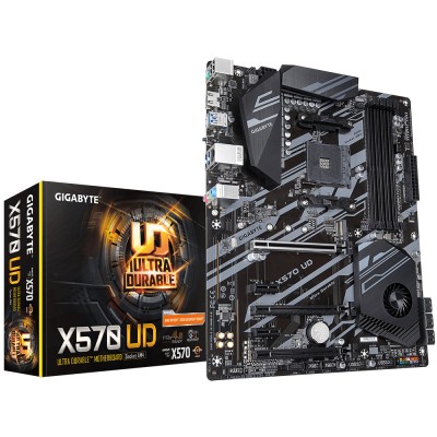 Tarjeta Madre GIGABYTE X570 UD - DDR3-SDRAM, 128 GB, AMD, Zócalo AM4, ATX