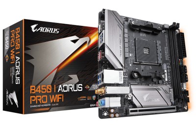 Motherboard GIGABYTE B450 AORUS PRO WIFI - DDR4-SDRAM, 64 GB, AMD, Socket AM4