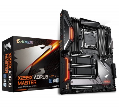Motherboard GIGABYTE X299X AORUS MASTER - DDR4-SDRAM, 256 GB, Intel, LGA 2066, E-ATX