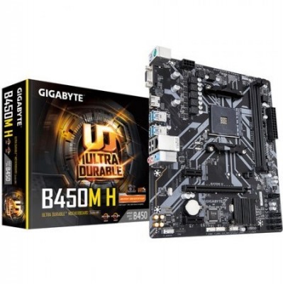Motherboard GIGABYTE GA-B450M-H - AMD, Socket AM4, ATX