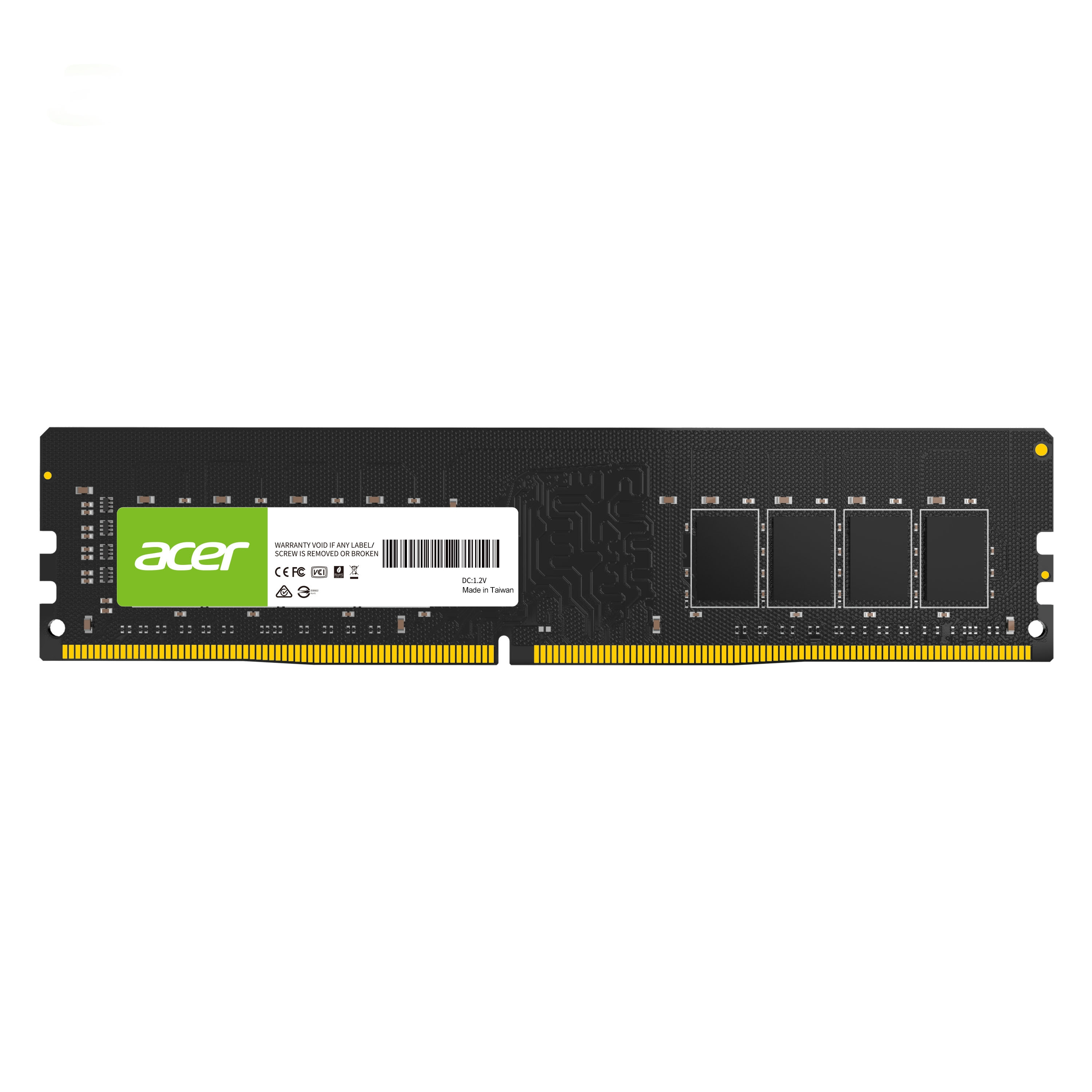 Memoria DDR4 ACER modelo UD100 de 8GB UDIMM 2666Mhz BL.9BWWA.221 -