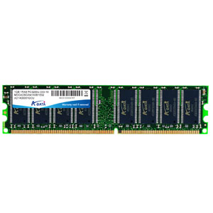 Memoria RAM para PC ADATA PC3200 - 1 GB, DDR, 400 MHz, 240-pin DIMM