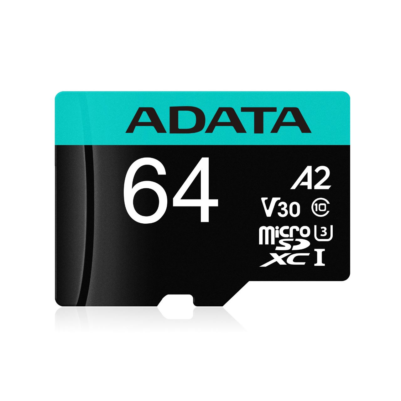 Micro Secure Digital Premier A2  ADATA UHS-I 64GB - 64 GB, Negro, UHS-I Class 10