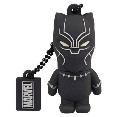 Memoria USB 32 GB MANHATTAN MARVEL BLACK PANTHER - Negro, 32 GB, USB 2.0