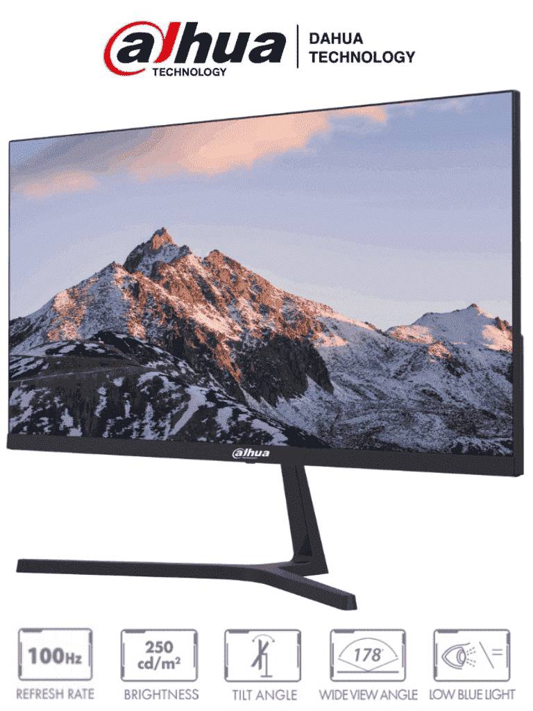 DAHUA DHI-LM22-B200S - Monitor de 21.45 Pulgadas/ Ultra Delgado/ 1920×1080/ Angulo de Visualización de 178 Grados Altavoces Integrados HDMI VGA 100hz 5ms -