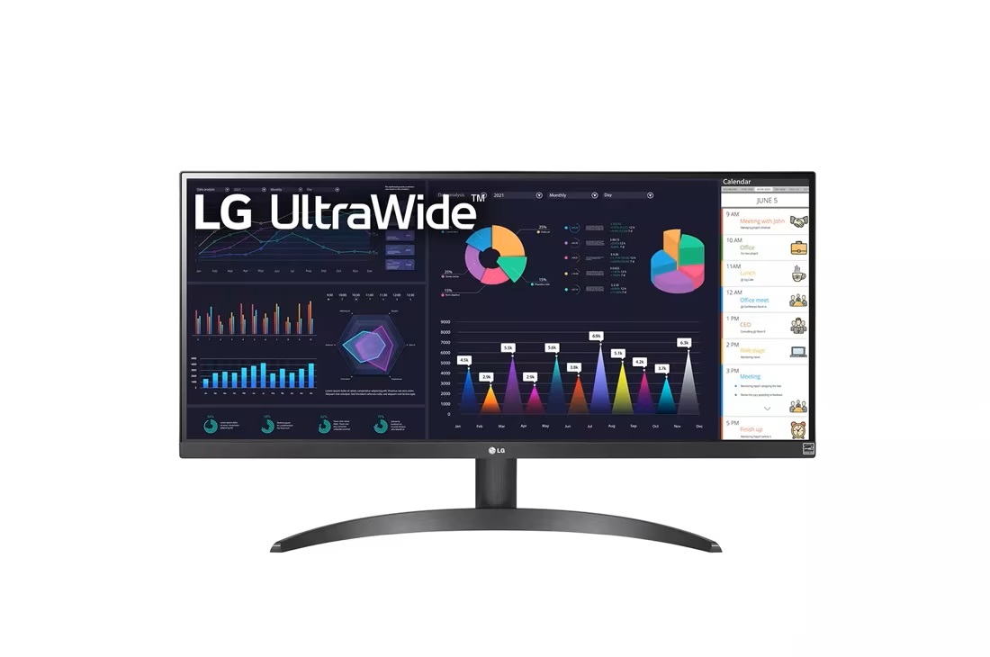 Monitor LG 29WQ500-B - 29 pulgadas, 250 cd / m², 2560 x 1080 Pixeles, 5 ms, Negro