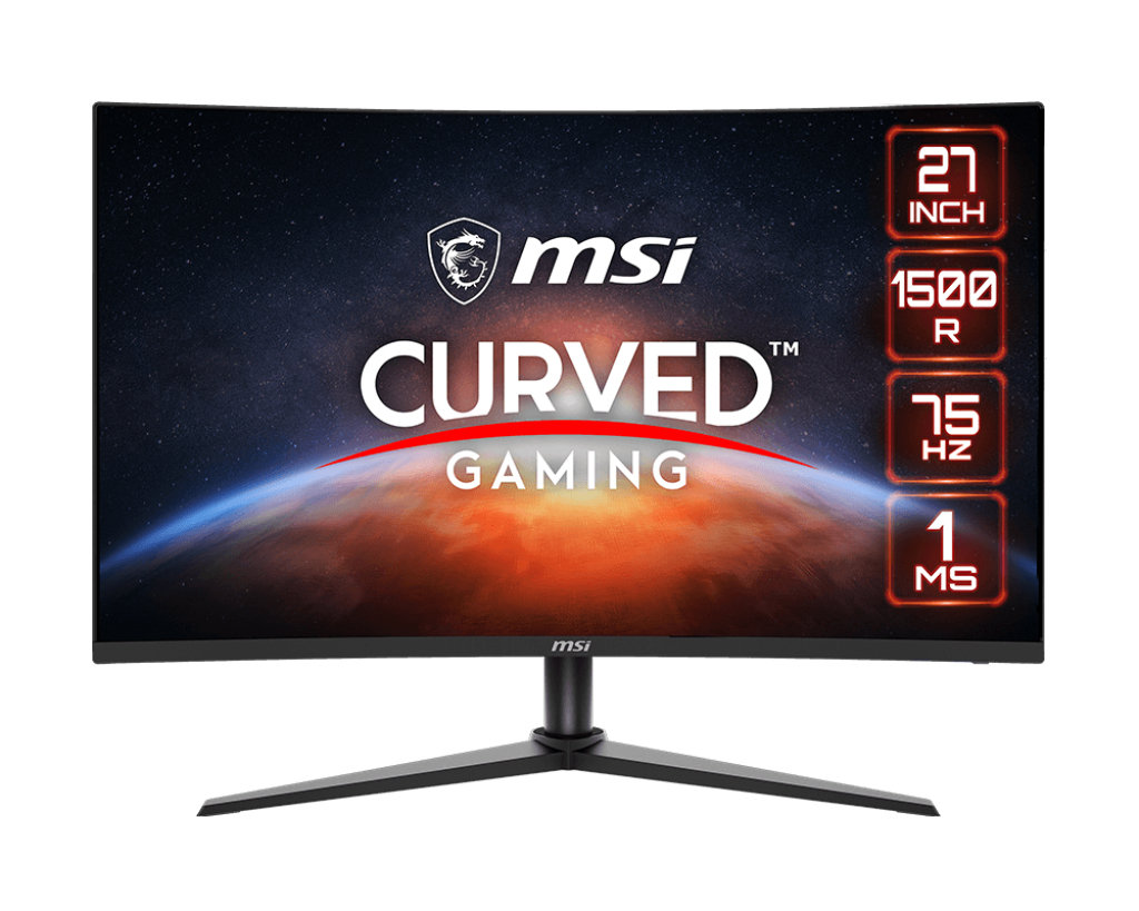 Monitor  MSI G274CV - 27 pulgadas, 250 cd / m², 1920 x 1080 Pixeles, 1 ms, Full HD