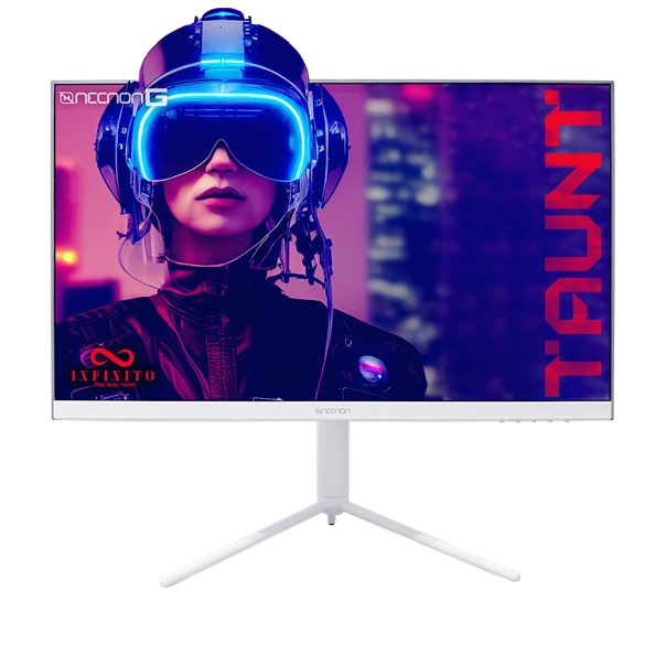 MONITOR GAMING LED PLANO 27 NMG-27FA VA 165HZ 1MS LOW BLUELIGHT FLICKERFREE FREESYNC RGB VESA 16:9 FHD 1920*1080 HDMI DP GIRO30°  BLANCO -