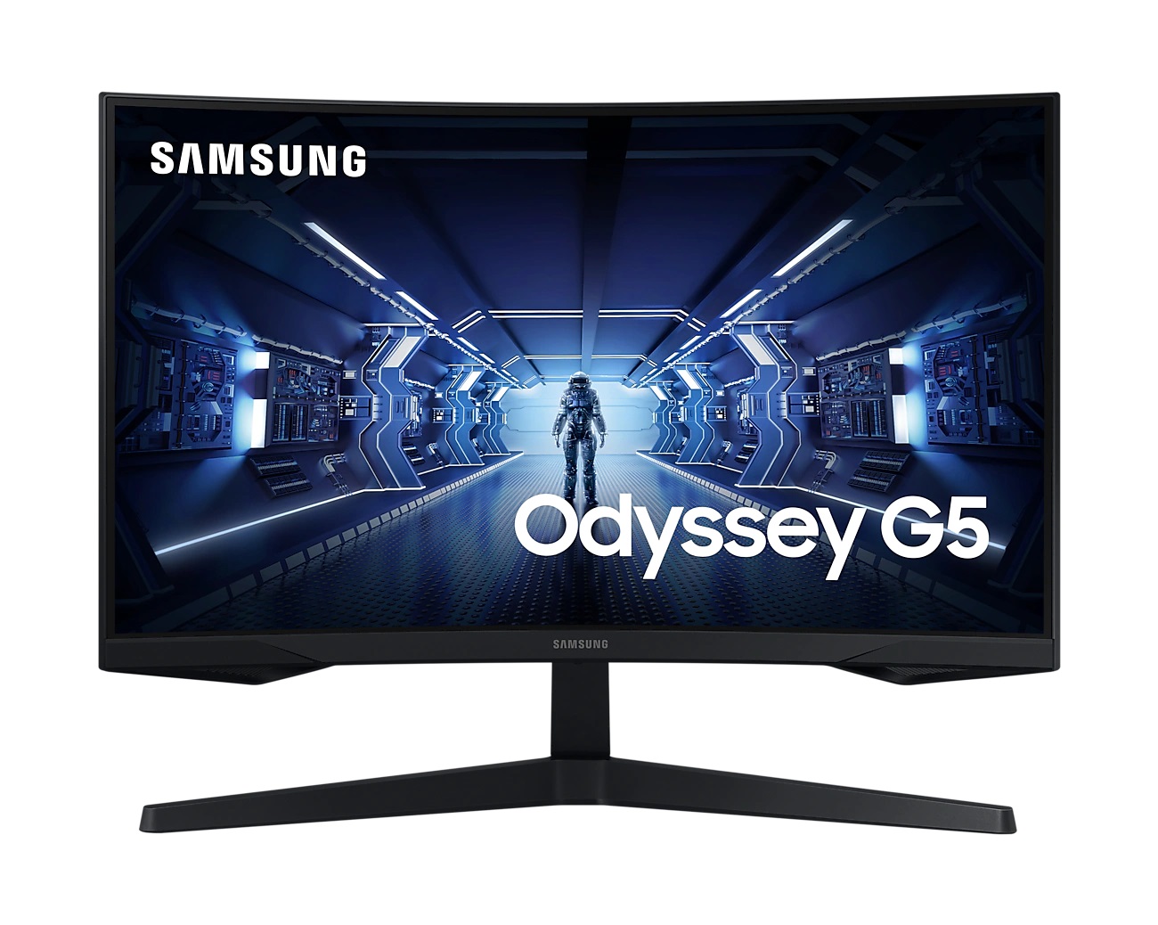 Monitor Curvo SAMSUNG LC27G55TQBLXZX - 27 pulgadas, 250 cd / m², 2560 x 1440 Pixeles, 1 ms, Negro