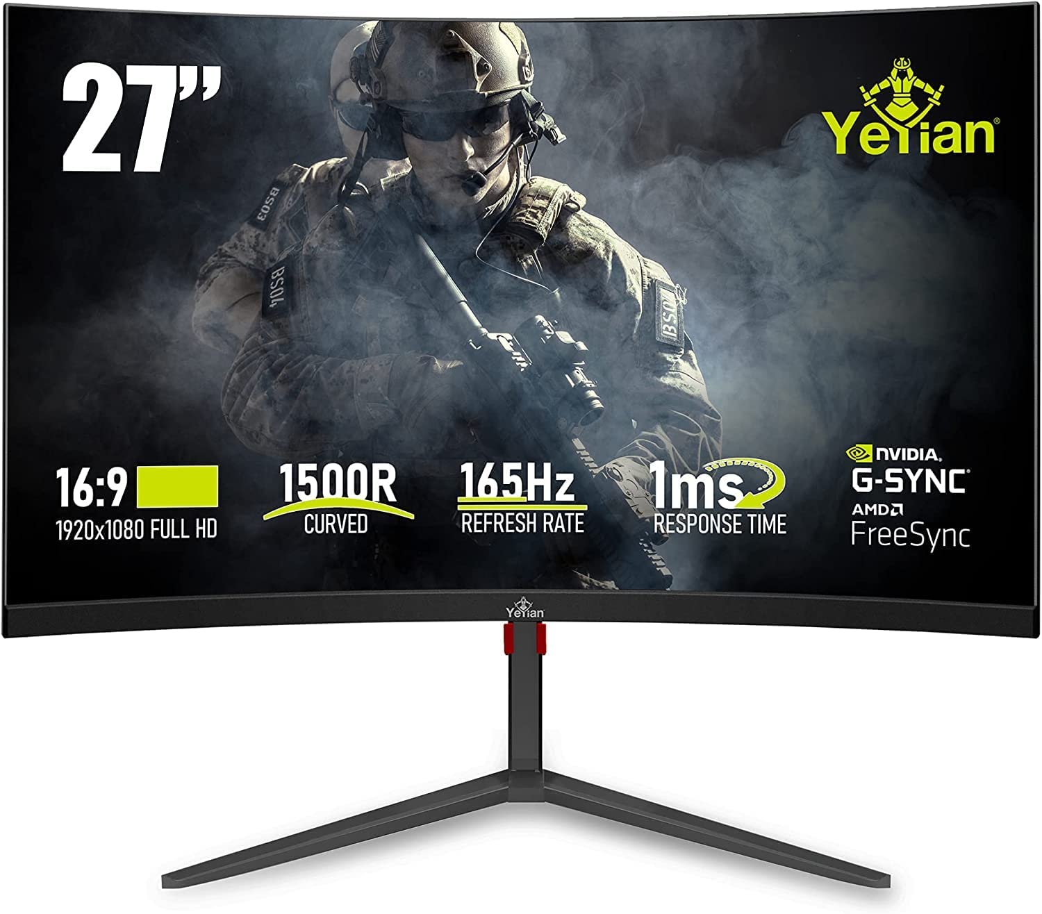 Monitor  Gaming  Yeyian YMC-70102 - 27 pulgadas, 1920 x 1080 Pixeles, 1 ms