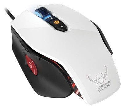 Mouse CORSAIR Vengeance M65 - Color blanco, 8 botones, USB, Laser, 8200 DPI