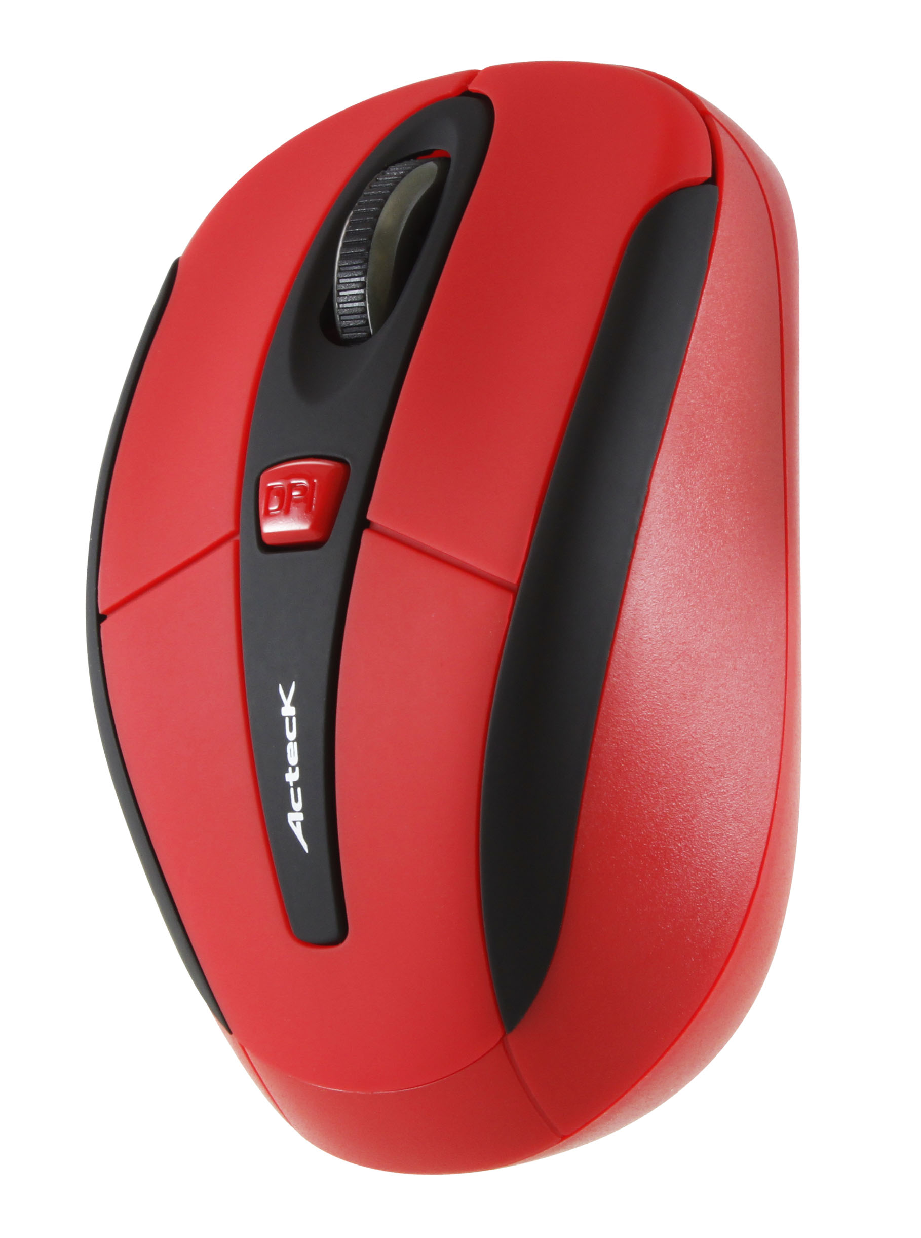 Mouse ACTECK MI-550RF - Rojo, 5 botones, RF inalámbrico, Óptico, 1600 DPI