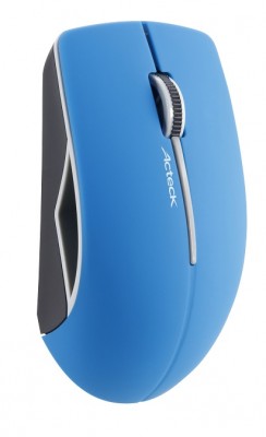 Mouse ACTECK AC-916554 - Azul, 3 botones, RF inalámbrico, Óptico, 1200 DPI