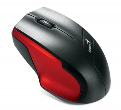 Mouse GENIUS GM-NS6015R - Rojo, 3 botones, RF inalámbrico, Óptico, 1000 DPI