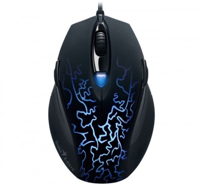 Mouse GENIUS GM-XG510 - USB, Juego, 2000 DPI, Negro, Azul