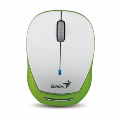 Mouse GENIUS - Verde, 3 botones, RF Wireless+USB, 1200 DPI