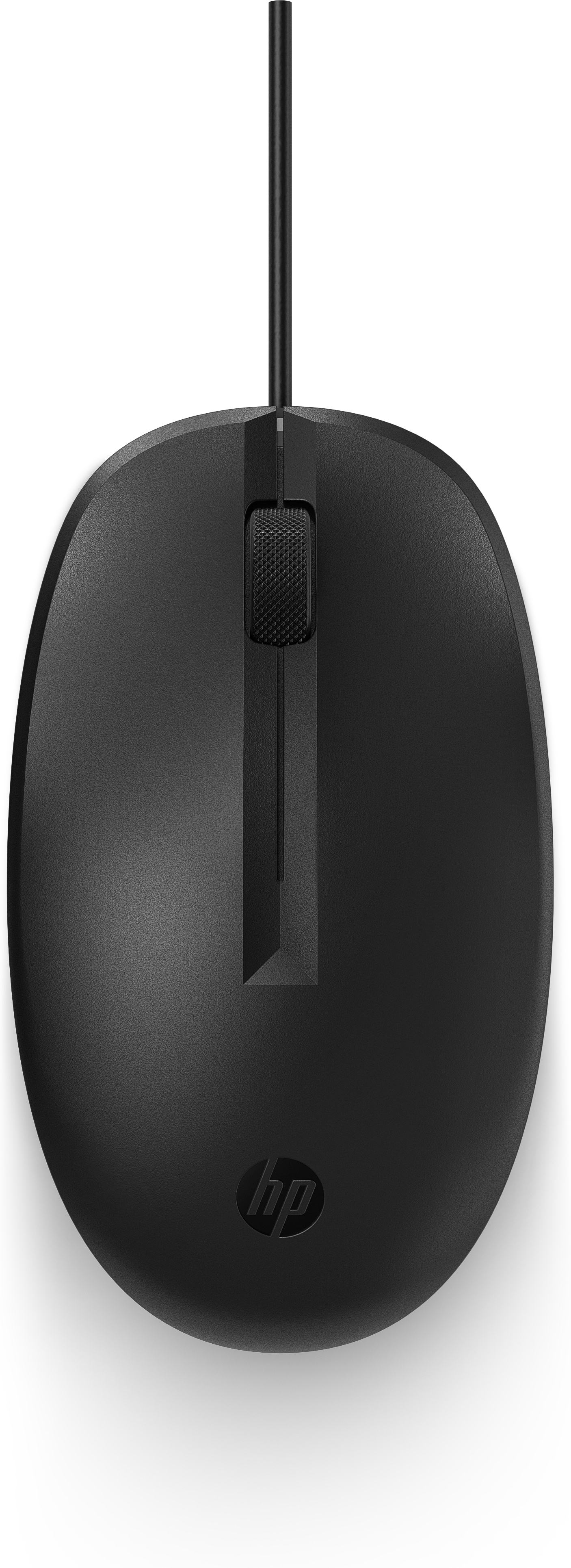 Mouse Alámbrico HP 125 265A9AA Negro - Alámbrico, puerto USB, Garantía 1 año