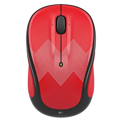 Mouse LOGITECH M317 - Rojo, 3 botones, RF inalámbrico, Óptico, 1000 DPI