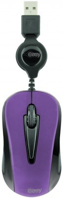 Mouse PERFECT CHOICE EL-993360 - Morado, 3 botones, USB, Óptico, 1000 DPI