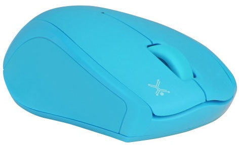 Mouse PERFECT CHOICE - Azul, 4 botones, RF inalámbrico, Óptico, 1000 DPI