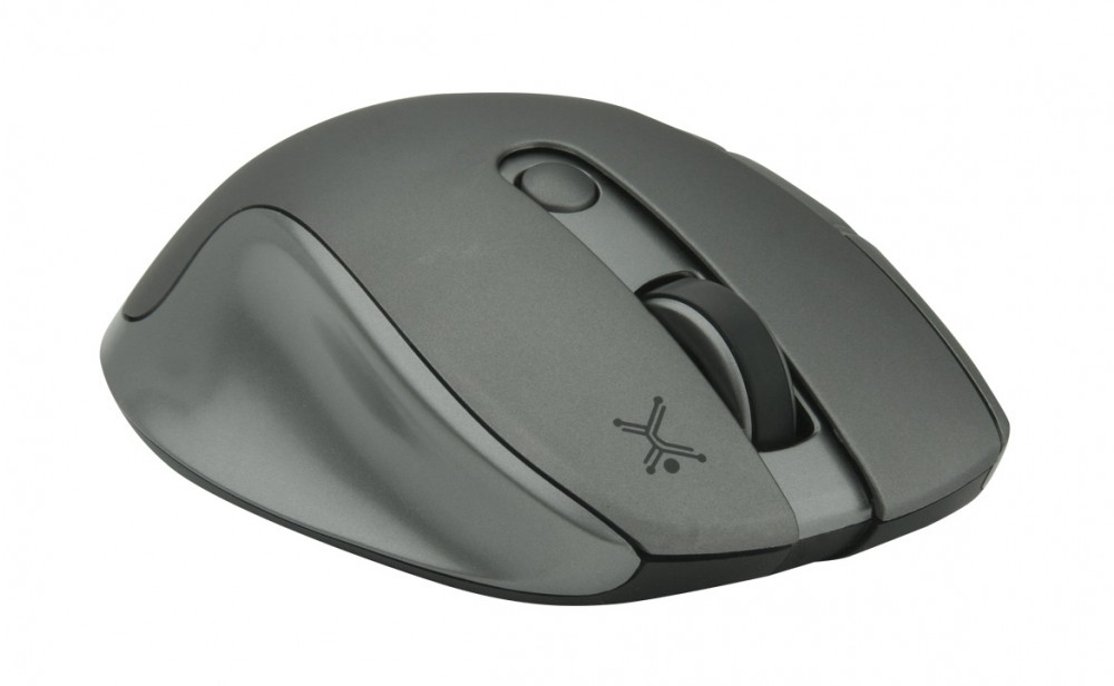 Mouse PERFECT CHOICE - RF inalámbrico, 1600 DPI, Negro