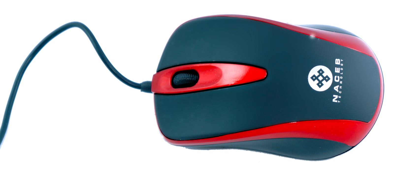 Mouse Naceb Technology NA-099R - Rojo, 4 botones, USB, Óptico, 1000 DPI