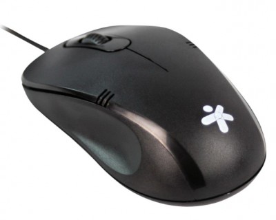 Mouse Stylos STPMOC2230318 - Negro, 3 botones, Alámbrico, Óptico