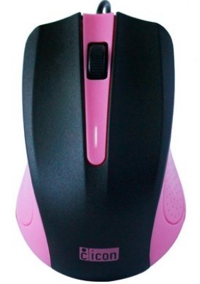 Mouse GINGA - Rosa, USB, Óptico