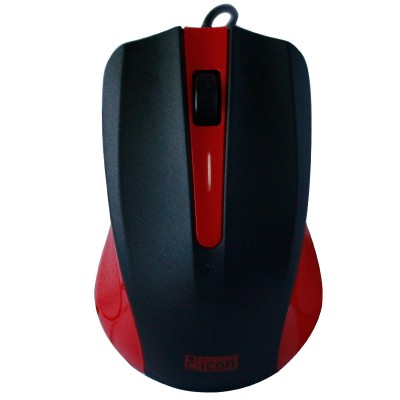 Mouse GINGA Icon - Negro, 3 botones, USB