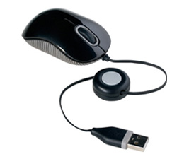Mouse TARGUS - Negro, 3 botones, USB, Óptico