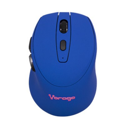 Mouse Inalámbrico Iluminado VORAGO MO-306 - Azul, 2400 DPI, Recargable