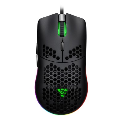 Mouse GAME FACTOR MOG601 - Negro, 7 botones, Laser, 16000 DPI