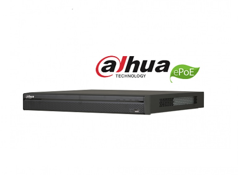DAHUA NVR5208-8P-4KS2E - NVR 8 Canales IP 4K / H265+ / Rendimiento 320 Mbps / 8 Puertos tecnologia E PoE hasta 800M /PoE /ANPR /HDMI /PoS /2 SATA /P2P -