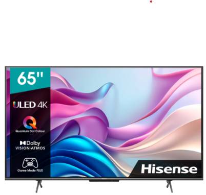 Televisor Hisense 65U65H - 65 pulgadas, ULED 4K UHD, 3840 x 2160 Pixeles, QUANTUM SMART GOOGLE