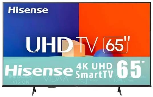 Televisor Hisense 65A65KV - 65 pulgadas, LED 4K UHD, 3840 x 2160 Pixeles, SMART VIDAA