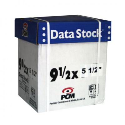 Papel para impresión PCM DS00232000B - DATA STOCK 9½ X 5½ 3T C/2000 BCO