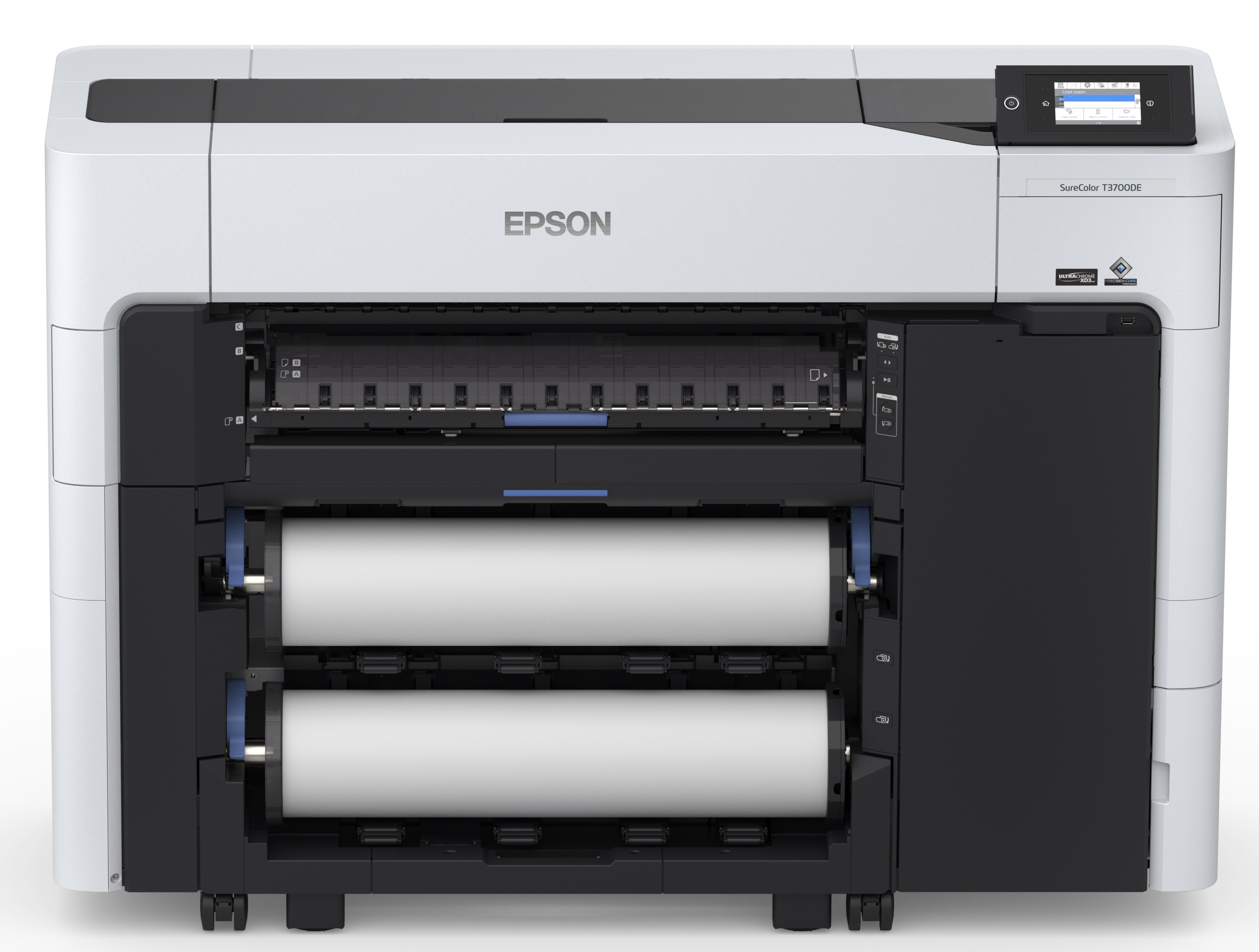 Epson SureColor T3770DE (SCT3770EDR) de 24 pulgadas doble rollo o rebobinador de 5 tintas -