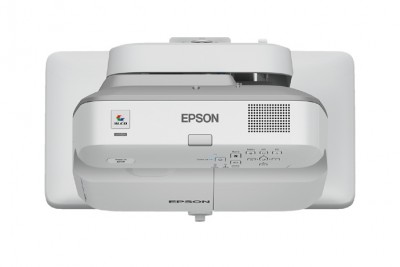 Proyector Powerlite Brightlink EPSON 675Wi+ - 3200 lúmenes ANSI, 3LCD, WXGA (1280x800), 5000 h, Gris, Color blanco