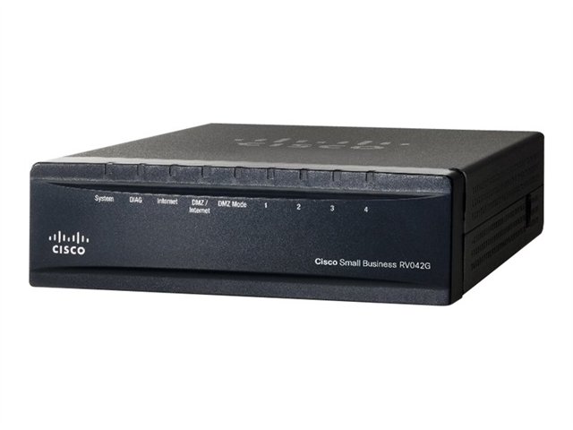 ROUTER CISCO RV-SERIES, 4P 10/100/1000,BALANCEO,50 VPN,(RV042G-K9-NA)