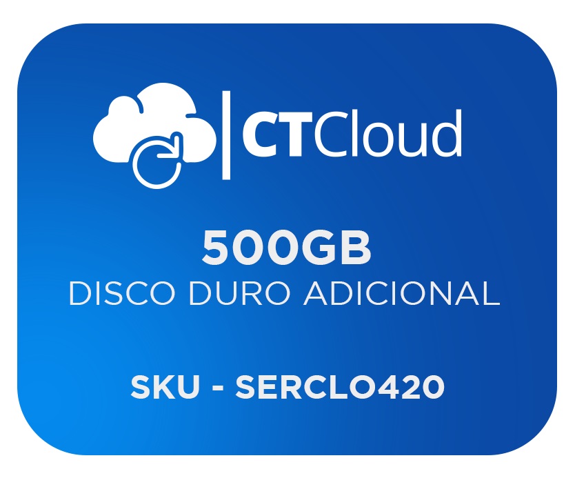 Servidor Virtual en la Nube CT Cloud NCST500 - Servicio de Nube, Servidor Virtual, 500 GB