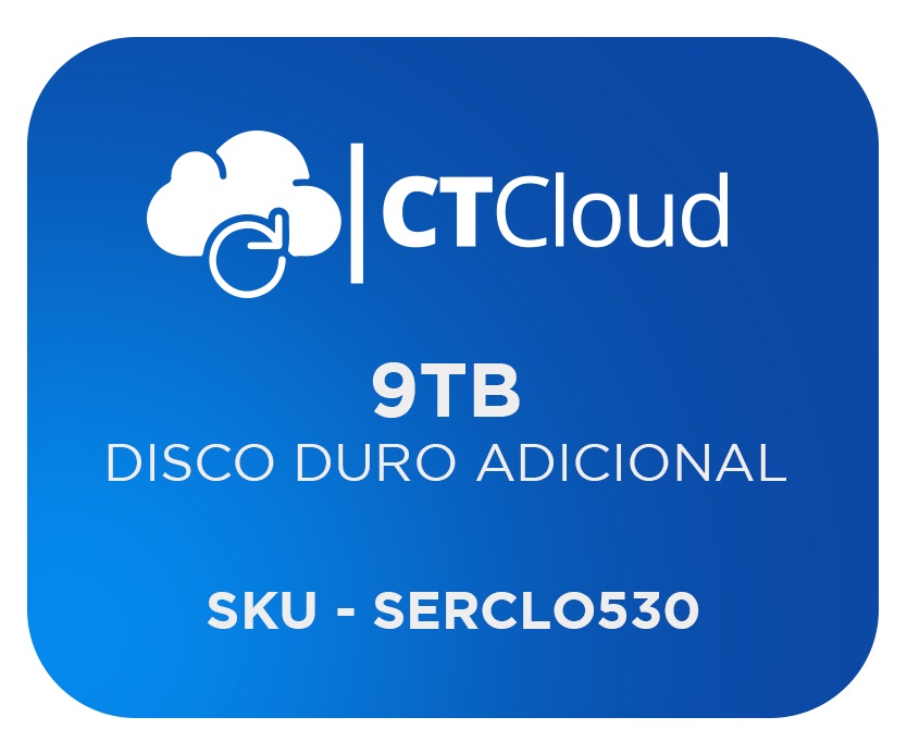 Servidor Virtual en la Nube CT Cloud NCST9000 - Servicio de Nube, Servidor Virtual, 9 TB