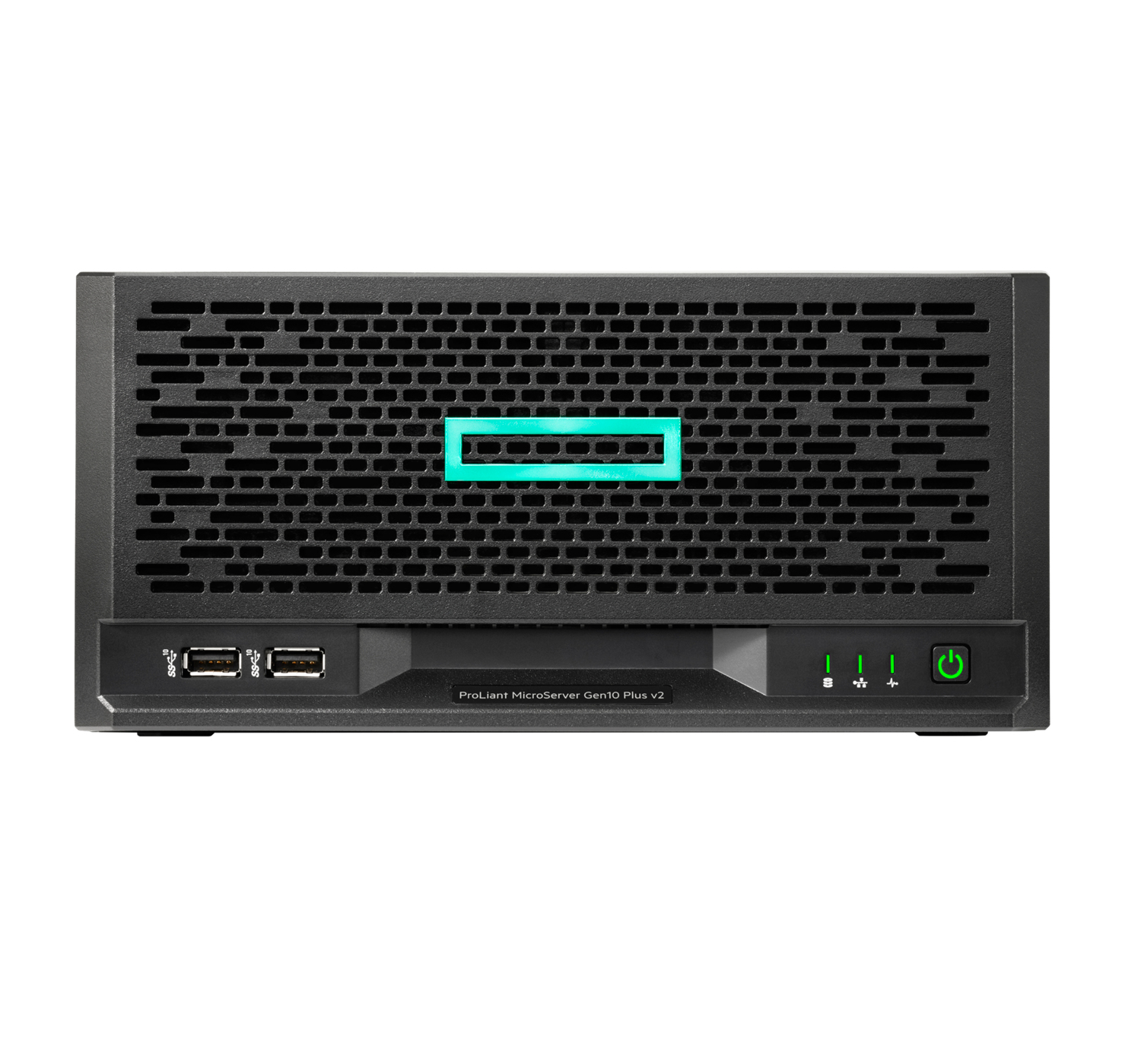 Servidor HPE ProLiant MicroServer Gen10 Plus v2 E-2314 VROC 4 LFF-NHP 1 TB Fuente externa de 180 W (P54654-001) -