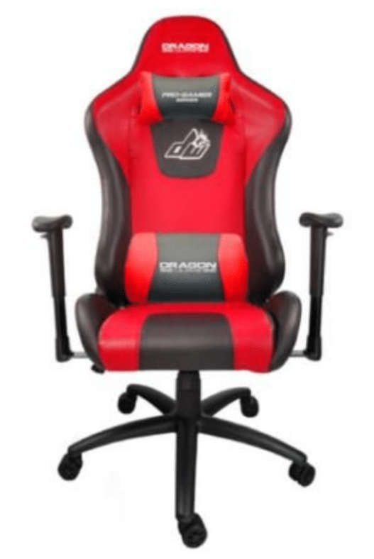 Silla Gamer Ergonómica Dragon XT Modelo Racing Descansabrazos 2D Color Rojo-Negro NE-460R -