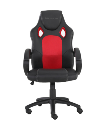 Silla Gamer Ergonómica Modelo Shenron Color Negro-Rojo NE-463NR -