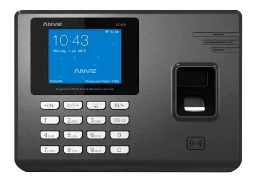 Control de Acceso y Asistencia Anviz AN-GC150 - Negro, Si