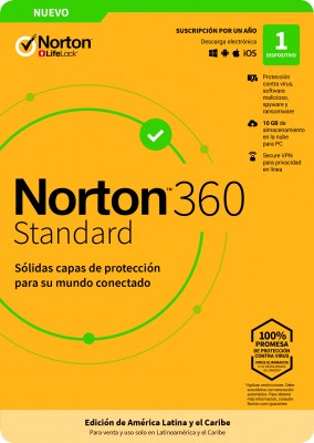 Norton 360 Standard Internet Sec 1L 1A -